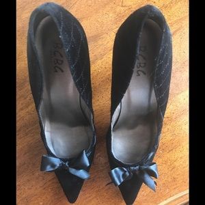 BCBG Velvet Heels